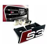 Emblema Audi A3 S3 Persiana Sline Delantero Rs Negro