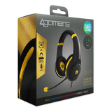 Audífonos 4gamers Xp-gold 3.5mm Alámbricos Dorado