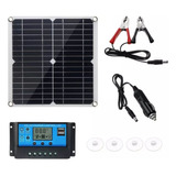  Kit De Panel Solar Monocristalino Controlador 100a 150w