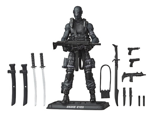 Figura Retro De Ojos De Serpiente De Gi Joe Con Accesorios Hasbro E8857