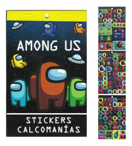 Block De Stickers Calcomanías Among Us  - Leoblock -