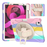 Funda De Uso Rudo Para iPad Air 5 Y iPad Air 4 10.9 Rosa