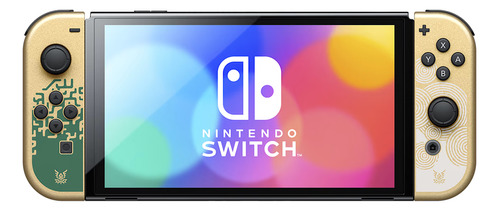 Nintendo Switch Oled 64gb The Legend Of Zelda: Tears Of The Kingdom Edition Color Verde Y Dorado Y Negro