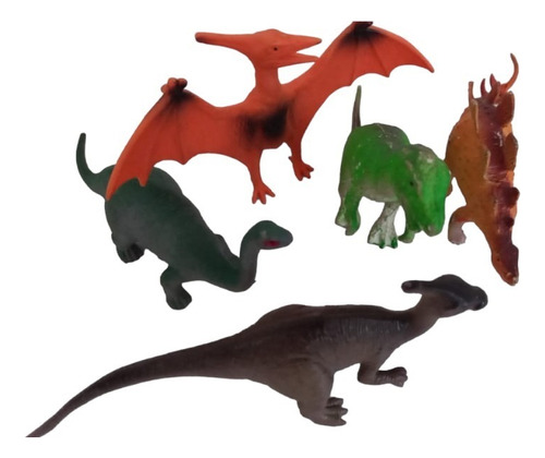 Dinosaurios Set X 5  Variados Chicos Juguete Usados