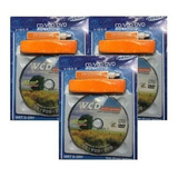 Limpador De Lente Cleaner Dvd/cd/blu-ray/game - 3 Unid