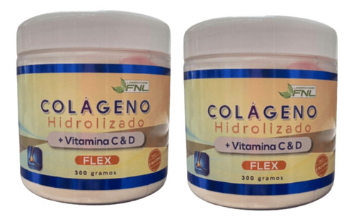 Pack 2 Colageno Hidrolizado + Vitaminas C Y D Flex Fnl 600g