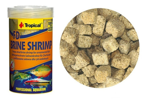 Ração Tropical Fd Brine Shrimp 100% Artêmia Liofilizada