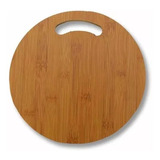 Tabla Para Picar Y Cortar De Madera Reforzada Circular