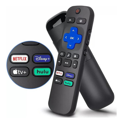 Control Remoto BU ROKU TV Compatible Hisense TCL Philips JVC | Meses sin interés