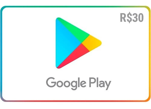 Gift Card Digital Google Play R$ 30