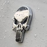 3 Pack Pegatina Calcomanía 3d Calavera Metal Moto Carro