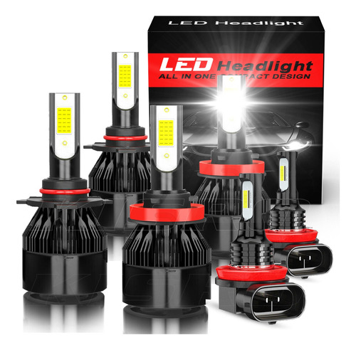 Kit Led High/bow De 14000 Lm, 9003, H4, H11 Y H8, Para Honda