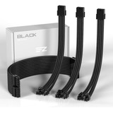 Kit De Cables Atx 24pin/8pin A 62pin Ezdiy-fab Negro 