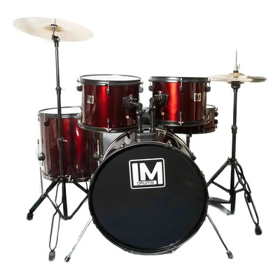 Batería Acústica Lm Drums DK-125 8 Color Vino Adultos | Meses sin interés