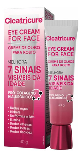 Cicatricure Creme Para Olhos E Rosto Eye Cream For Face 30g Tipo De Pele Todo Tipo De Pele