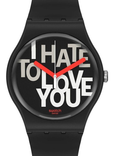 Reloj Swatch Suob185 Hate 2 Love Agente Oficial C