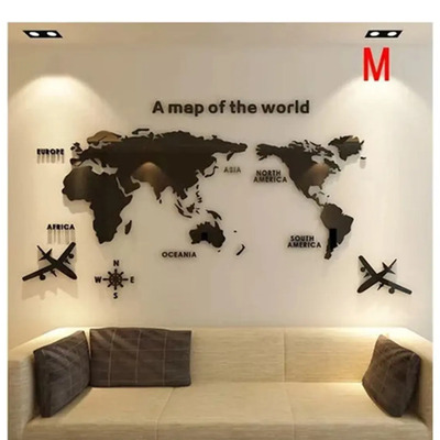 Xt E Mural De Viaje En Acrílico Mapa-mundi 3d 120 X 60 Cm