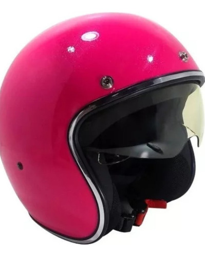 Casco Hawk 721 Rosa Chicle Glitter Talle 60 Cm L