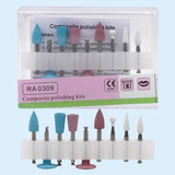 Kit Fresas Pulido De Resina Composite Dental 9 Piezas