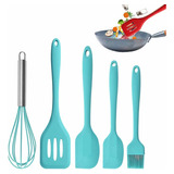 Juego De 5 Utensilios De Silicona Antiadherente Para Cocina 