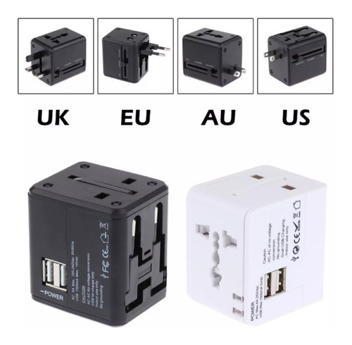 Adaptador Convertidor Corriente Universal Viajero Profesiona