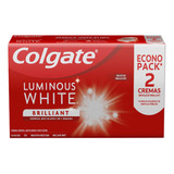 Crema Dental Colgate Luminous White Brilliant White 75 Ml X 