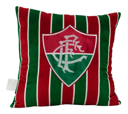 Almofada Quadrada Escudo Time 36x36cm - Fluminense