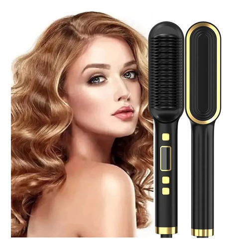 Escova Hair Liss Basique Elegante Dourado Escova Anion Cabel