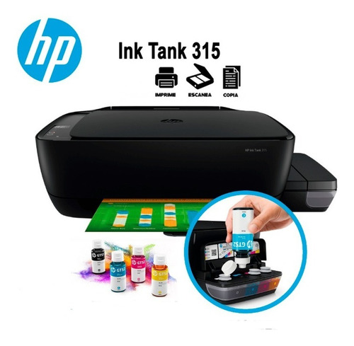 Impresora Color Multifunción Hp Ink Tank315 Leer Descripción