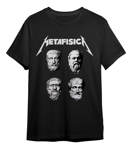 Camiseta Basica Metafisica Filosofia Grandes Pensadores