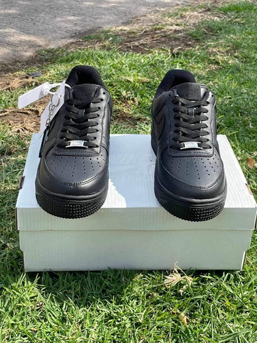 Nike Tenis Air Force 1 0'7 Negro Original Cuero Talla:27.5cm