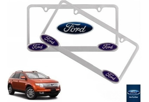 Par Porta Placas Ford Edge 3.5 2010 Original