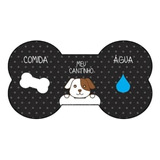 Tapete  Canino  Cachorro Gato Para Comida Agua Americano 