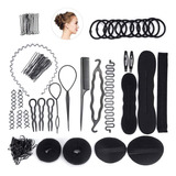 52 Pcs Donas Para El Cabello Kit Peinado Con Broche Cabello