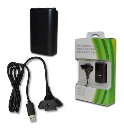 Kit Carga Y Juega Compatible 360 Batería Recargable X-360