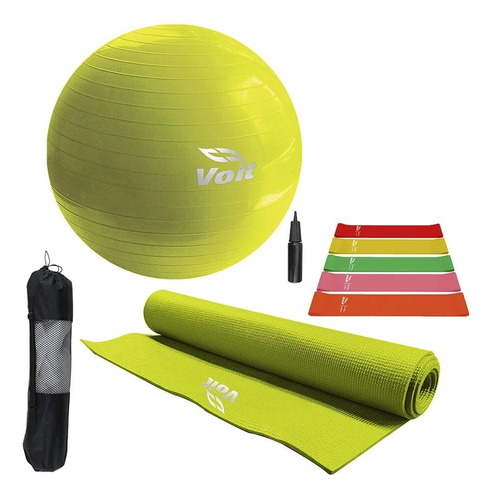 Kit Set De Yoga Con 9 Piezas Voit Multiples Accesorios