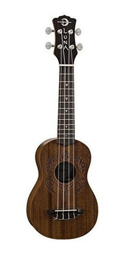 Luna Ukulele Honu Tribal Turtle Soprano Pack