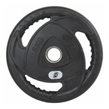 Disco Olímpico 5kg Forrado Caucho Barras  Pesas Gym Sport