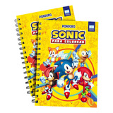 Cuaderno Sonic Para Colorear Pintar Infantil Sega Erizo Azul