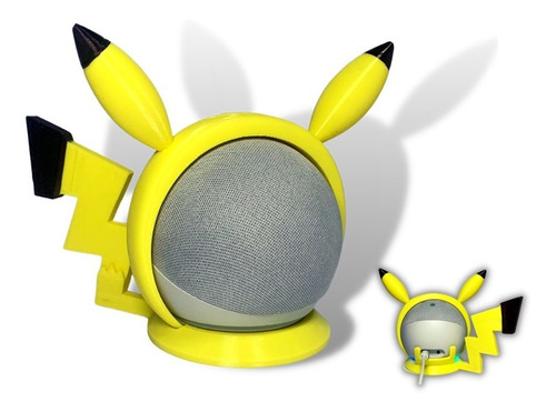 Base Soporte Alexa Echo Dot Gen 4 Y Gen 5, Pokemon Pikachu