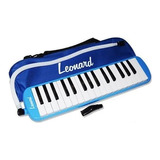 Leonard M32abl Melodica A Piano 32 Notas Azul Con Funda