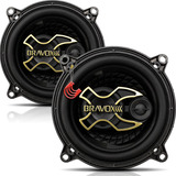 Par Alto Falante Triaxial Bravox 5 B3x50g 100w Rms 200w Pmpo