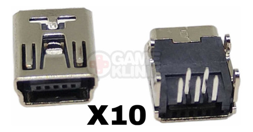 10x Centro De Carga Control Ps3 Mini Usb Conector Straight