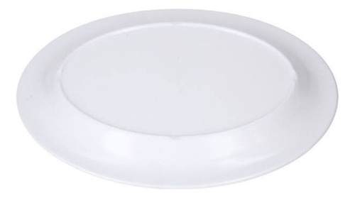 Juego 6 Platos Ovalados Melamina 35.5 Cm Travessa Blanco