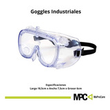Goggle Nuevo Seguridad Industrial Proteccion 50pz