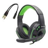 Gaming Auriculares Compatibles Con Xbox Series S + Adap Pc Color Verde