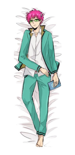 Dakimakura Saiki Kusuo 2 Lados Funda+ Relleno 65x 190