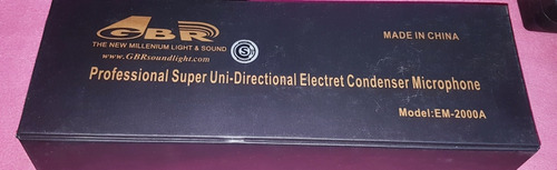 Microfono Gbr Electret Condenser En 2000a Usado Lote X 4 