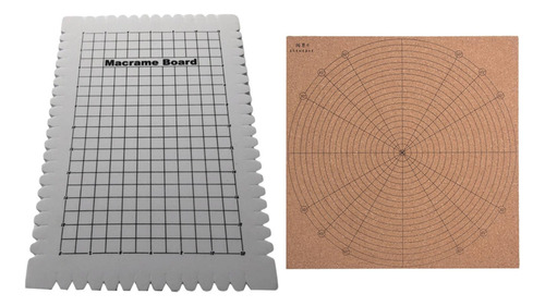 Tapete De Tablero De Macramé De Espuma Y Corcho Con