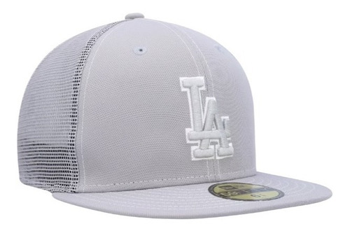 Gorra New Era Los Angeles Dodgers 59fifty Practica Bateo Gri